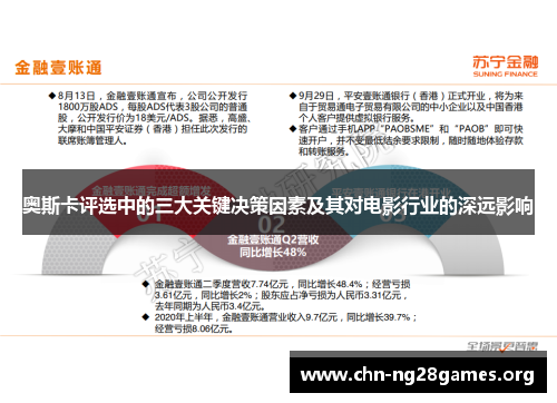 奥斯卡评选中的三大关键决策因素及其对电影行业的深远影响 奥斯卡评选中的三大关键决策因素及其对电影行业的深远影响